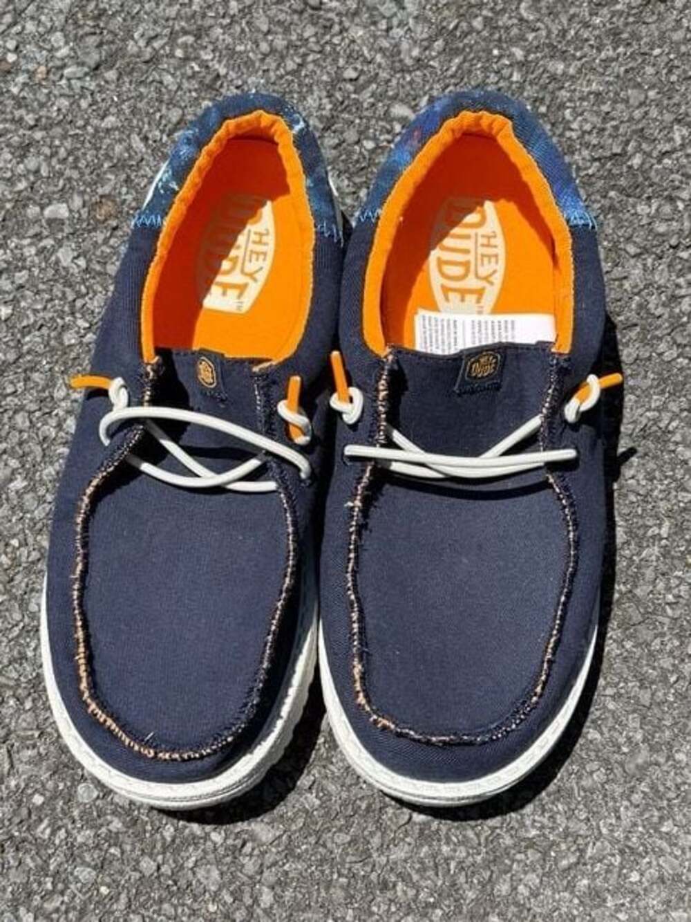 Hey Dude Kids Wally Sport Funk Navy Splatter Loafers